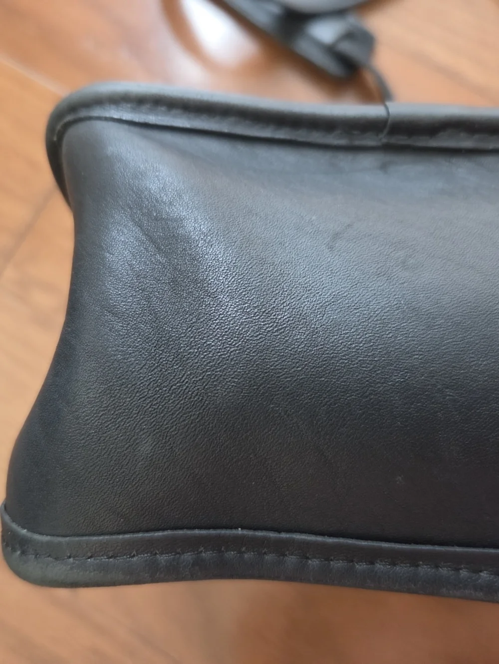 Vintage Jack Georges 1990's Black Leather Briefcase University Collection Laptop